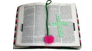 Cross Crochet ||How To Crochet Book mark by Shaizas crochet-121