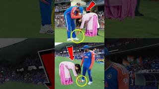 Ritika Touched Rohit Sharma feet  after winning the T20 World Cup 2024#viral #ytshorts