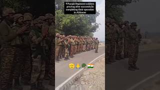 9 Punjab Regiment soldiers praying after successful task #jammuandkashmir#akhnoor