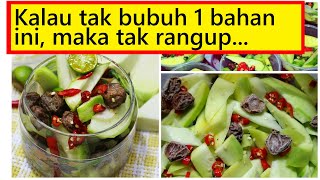 Resepi Jeruk Mangga Asam Boi Rangup Krap Krup