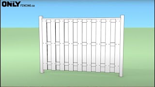 ONLY Fencing Horizontal Shadow Box Fence Panel Instructions