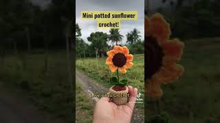 Mini Potted Sunfower Crochet