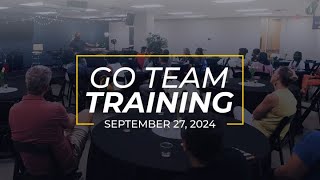 Go Team Training (Fall 2024) - Dr. Billy Lile