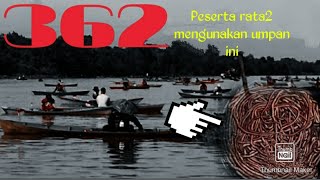 Cacing Nipah ‼️ Hasil survey 362 Peserta yg ikut perlombaan mancing udang galah pakai umpan ini.