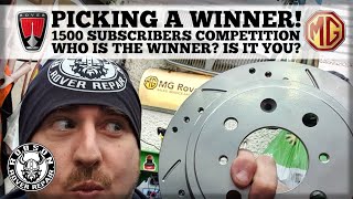 Picking a winner! 1500 Subscribers competition, who is the winner? Is it you?