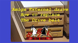 How to replace the drive belt in an Amiga external disc drive