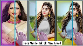 Tiktok Trending Face Smiling Video Editing in Capcut || Capcut new template