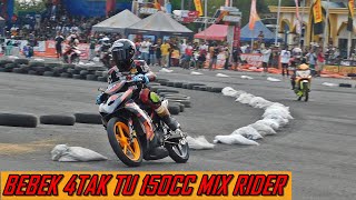 PERTARUNGAN KERAS ANTARA FAISAL SIDOEL DAN KIKI ARANXA - BEBEK 4TAK TU 150cc MIX RIDER - MCR ROUND 4