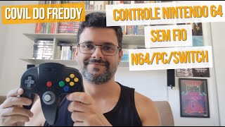 Unboxing e Teste - Controle sem fio para Nintendo 64 / PC / Switch.