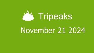 Microsoft Solitaire Collection - Tripeaks - November 21 2024