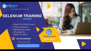 Selenium Training in Electronic City Bangalore @eMexo Technologies