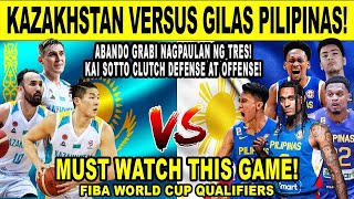 GILAS PILIPINAS vs KAZAKHSTAN! Sobrang Ganda at Intense ng Laban! FIBA Qualifiers 2k