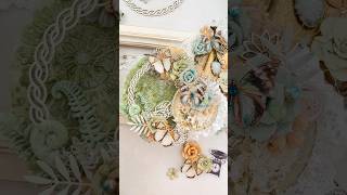 Green Moments Mixed Media Tutorial Layering Reneabouquets Chipboard, Butterflies | Paper Crafting