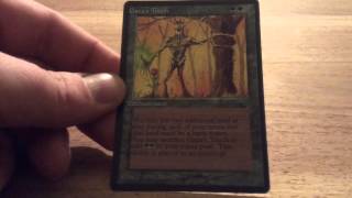 MtG - Magic the Gathering: Gaea's Touch - Vintage - The Dark - Enchantment - signed