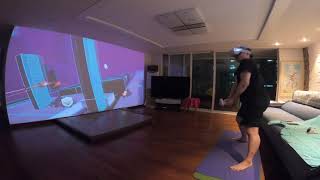 Oculus Quest2 - NVIDIA Shield Tv PRo Mirroring Test (Projector: BenQ W2700)