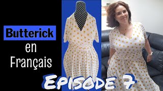 Les patrons Butterick en Français-Episode 7 : Tuto pour coudre la robe drapée B6411