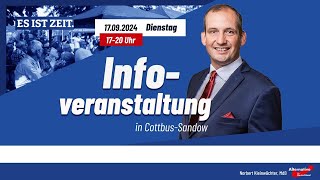 --- Live von der Infoveranstaltung in Cottbus-Sandow ---