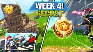 *SECRET* BATTLE STAR WEEK 4 SEASON 5 LOCATION! - Fortnite Battle Royale