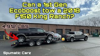 First Tow with the Sure-Trac Trailer! My F150 Ecoboost tows an F150 King Ranch.