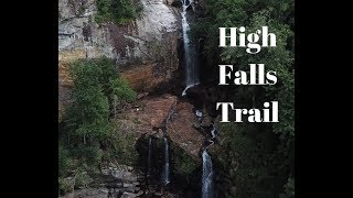 High Falls Trail in Glenville, NC. *AERIAL SHOTS*