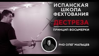 Испанская школа фехтования | Дестреза | Принцип восьмерки | Олег Мальцев