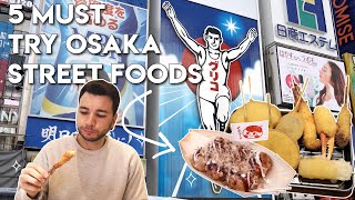 OSAKA STREET FOOD TOUR | Five must-try Japanese street foods  🍢