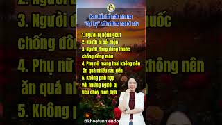 rau rên bổ máu nhưng đại lỵ với những thực phẩm này#dongocdiep