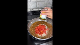 Cheesy Venison Taco Rice Skillet