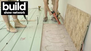 Installing RADIANT HEAT floors with Warmboard! - Part 1