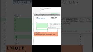 Master Excel Tricks: Compress Long Number Sequences in a Single Formula! #excelshortcuts #exceltips