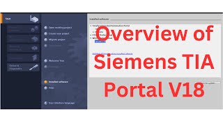 Siemens TIA Portal V18 OverView