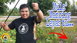 MEMANCING IKAN DI SAWAH PADI KERANA GERAM LUMPUR SANGGUP KU REDAHI