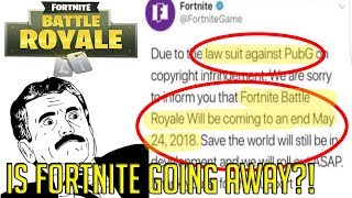 IS FORTNITE BATTLE ROYALE GOING AWAY!?