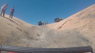 Honda Pioneer 1000-5 going up Hell's Escalator  Moab Utah Hells Revenge Go Pro inside view