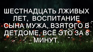 Шестнадцать лживых лет,  воспитание  сына мужа, взятого в детдоме, всё это за 8 минут.  || Тристен