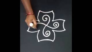 శ్రావణ పౌర్ణమి (రాఖీ) easy muggu #rangoli #muggulu