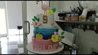 3 Layer Cake Flamingo