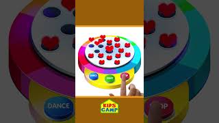 🌈 Learn Colors - Dancing Balls On Finger Family Song #shorts #learncolors