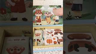 PicassoTiles PicassoToys Big Hit Magnetic Animal Sticker Puzzle Book Drawing Board Kids Activities