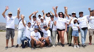 #OracleVoluntarios en Perú realizaron limpieza de playa