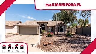 792 E Mariposa Pl Chandler AZ 85225 - Crystal Cove - The Home Selling Team AZ