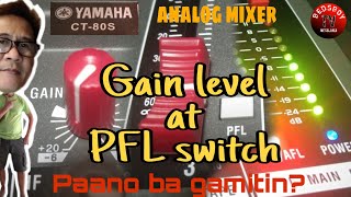 Gain at PFL switch||Paano mag set ng pfl at gain level||Do it yourself