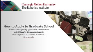 How to Apply to Graduate School: Exploring Approaches & Experiences with Faculty & Graduate Students