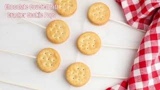 Chocolate Covered Ritz Cracker Cookie Pops