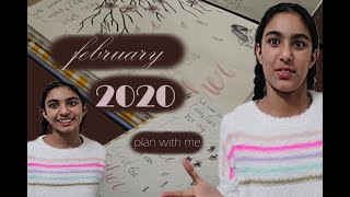 February 2020 plan wt. me! bullet journaling time !!!!