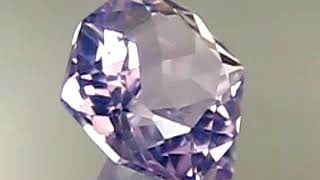 11 32CT FANCY CUSHION CUT, STUNNING SPARKLES UNHEATED LAVENDER COLOR AMETHYST