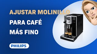 Cómo ajustar el molinillo para un café más fino - Philips Saeco Incanto HD8911