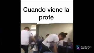 Cuando viene la profe