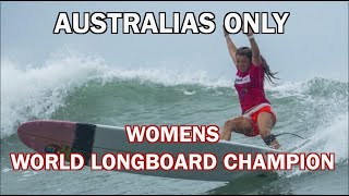 AUSTRALIAS ONLY WSL WOMENS WORLD LONGBOARD CHAMPION