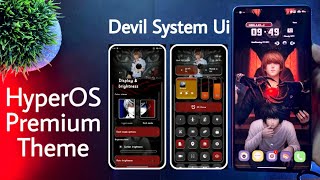 HyperOS Devil Premium Theme For Any Xiaomi Devices | New System Ui | #hyperos